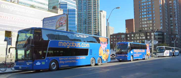 Megabus Van Hool Astromega TD925 DD42631 and MCI J4500 53477